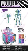 3D Printed Skeleton Soldiers (32pcs per unit) Display box packaging