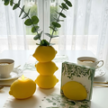 3D printed lemon-shaped vase